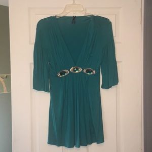 Women’s Tunic Jeweled Top